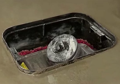 Backwater valve installation in a Mississauga basement floor